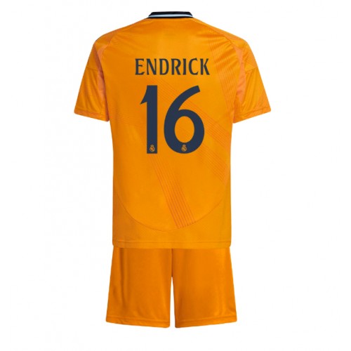 Real Madrid Endrick #16 Gostujuci Dres za djecu 2024-25 Kratak Rukav (+ Kratke hlače)